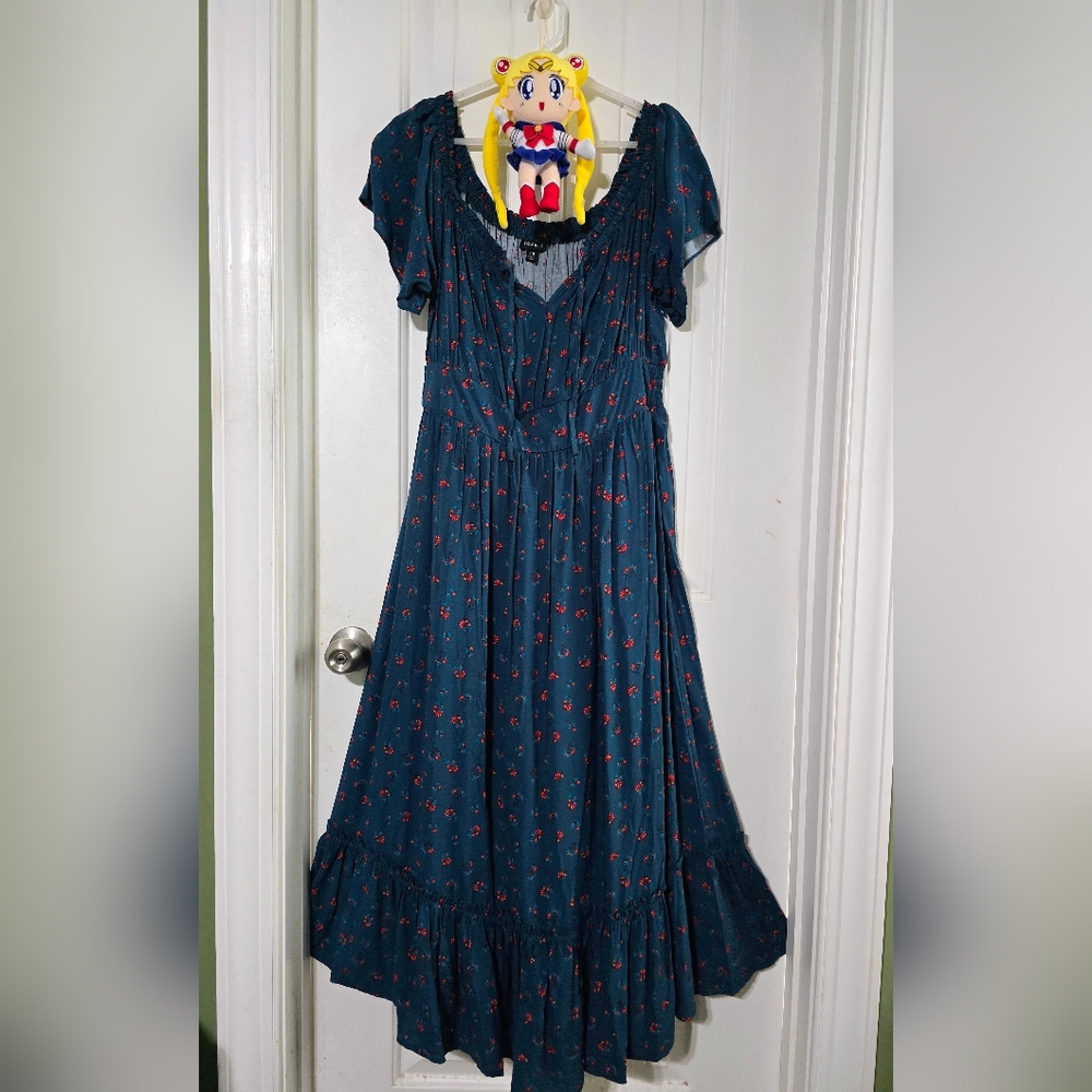 Floral Blue Dress
